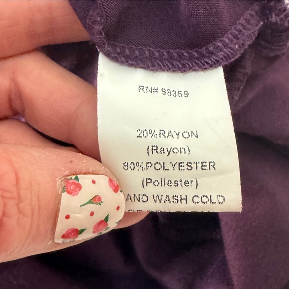 Rhapsody Purple Cold Shoulder Beaded Strap Y2K Top Ruched XS Small - Picture 6 of 6